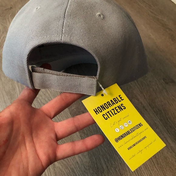 NEW honorable citizens gray adjustable baseball hat cap - Picture 5 of 10